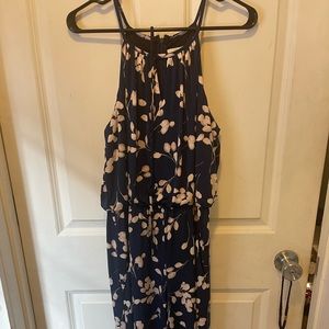 Wisp Petite Size 12 Pink and Navy Floral Romper